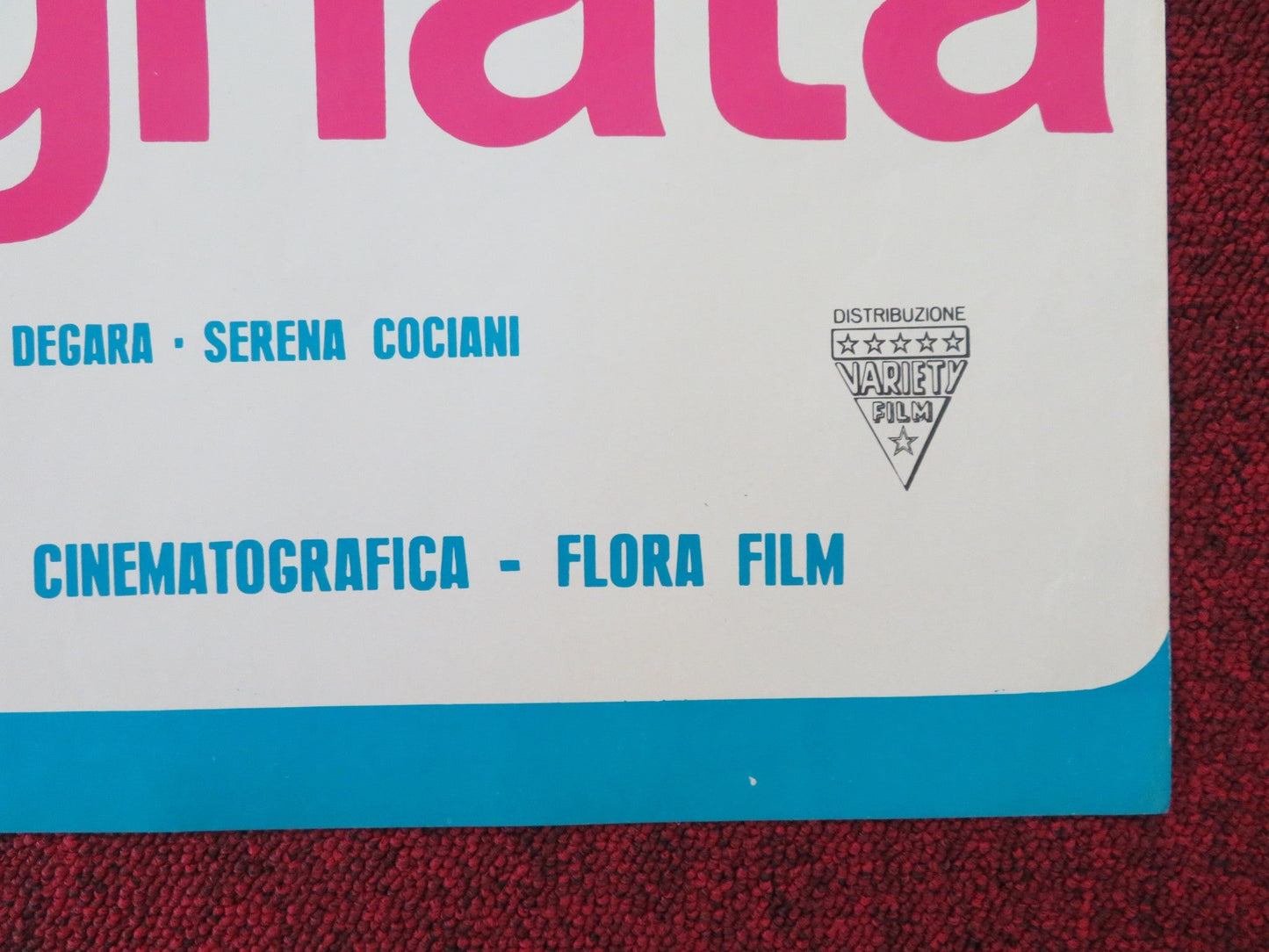 THE SHAMELESS - B ITALIAN FOGLIO POSTER PHILIPPE LEROY LEONORA FANI 1974 Movie posters