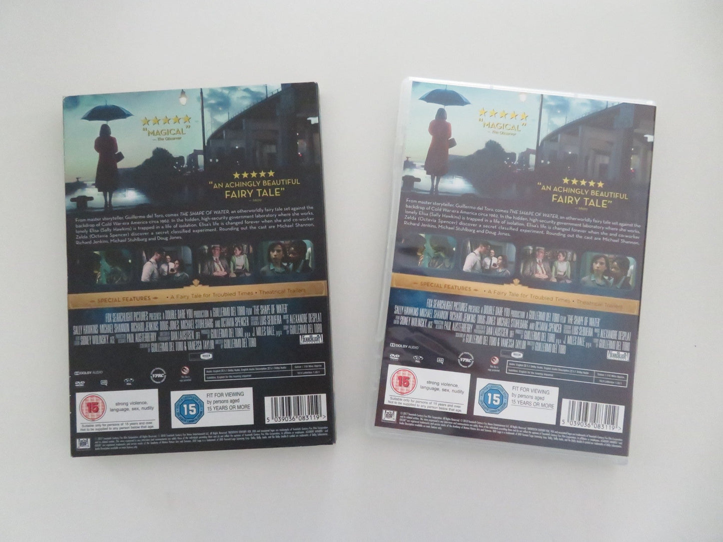 THE SHAPE OF WATER (DVD) SALLY HAWKINS MICHAEL SHANNON 2017 REGION 2 Movie posters