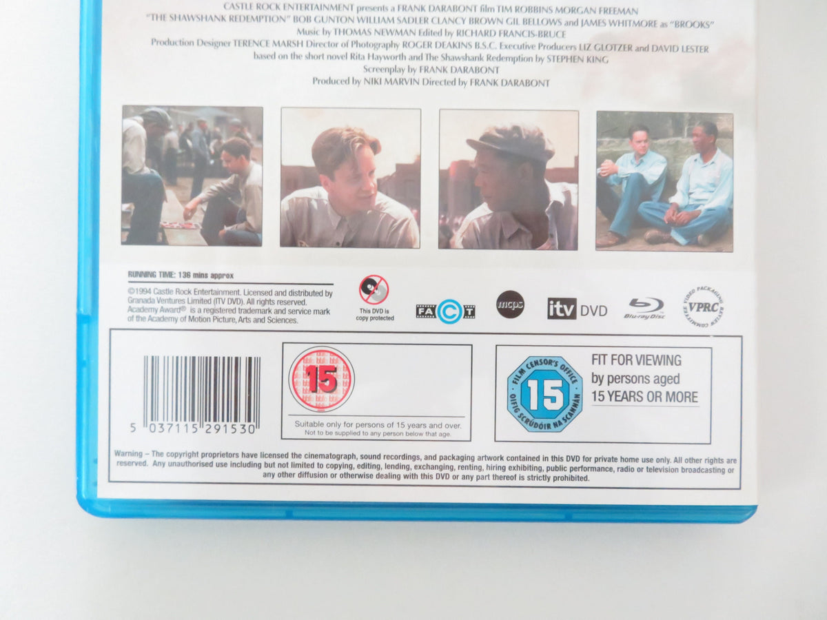 The Shawshank Redemption (BLU-RAY) Tim Robbins Morgan Freeman 1994 Region B Movie posters