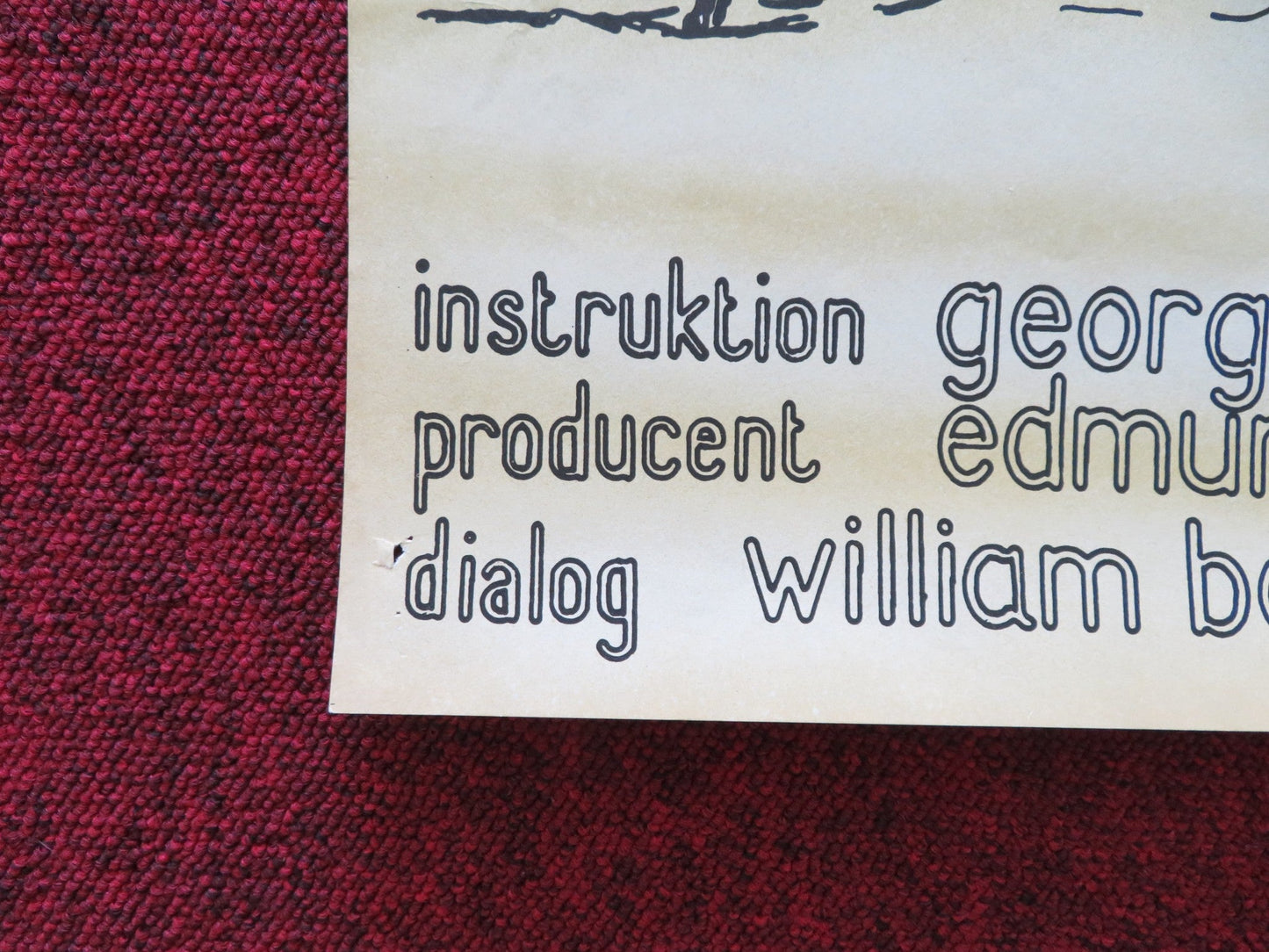 THE SHEEPMAN DANISH POSTER ROLLED GLENN FORD SHIRLEY MACLAINE 1960 Rendezvous Cinema Movie posters