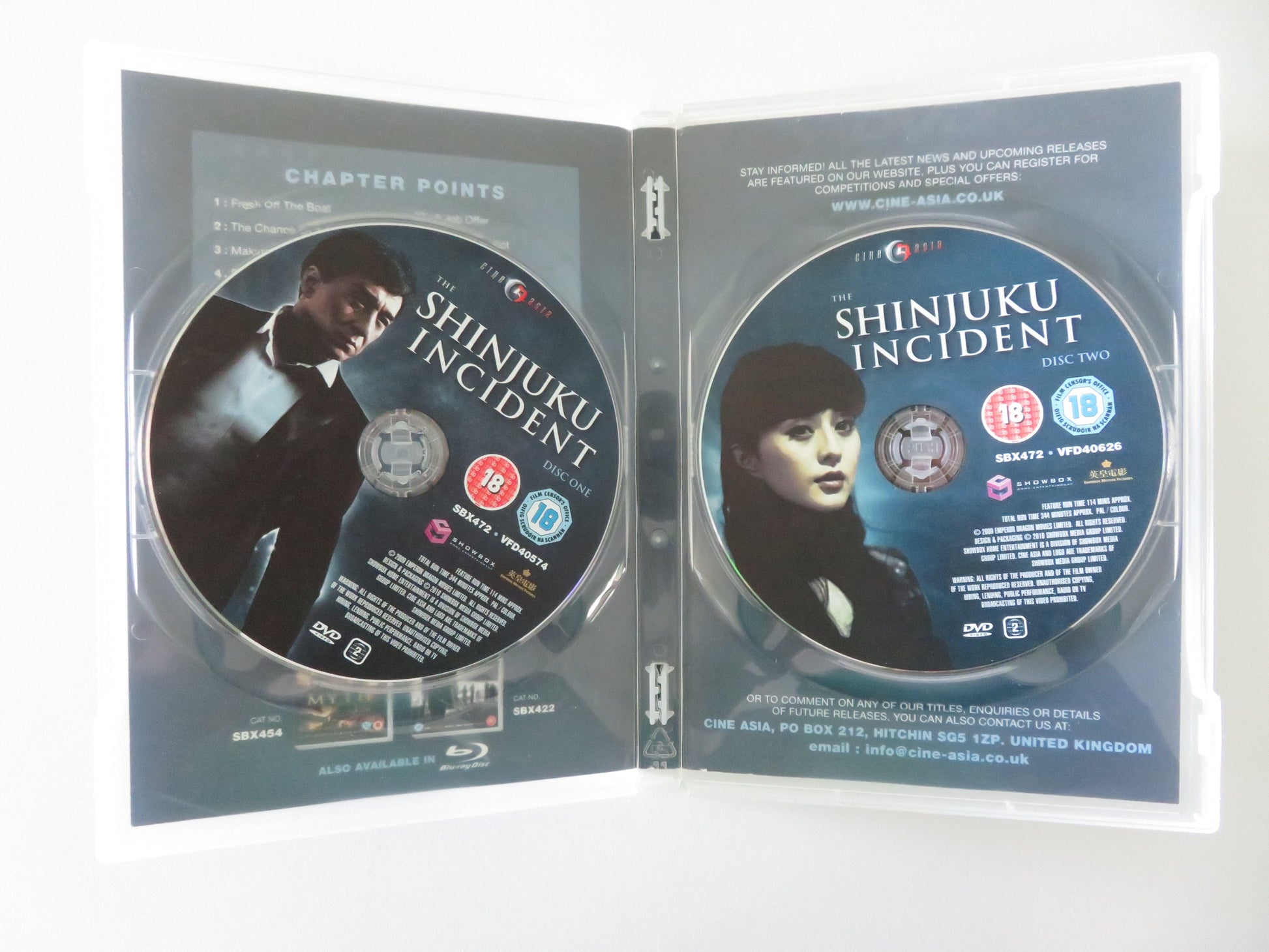 The Shinjuko Incident - 2 disc Ultimate Edition (DVD) Jackie Chan 2009 Region 2 Movie posters