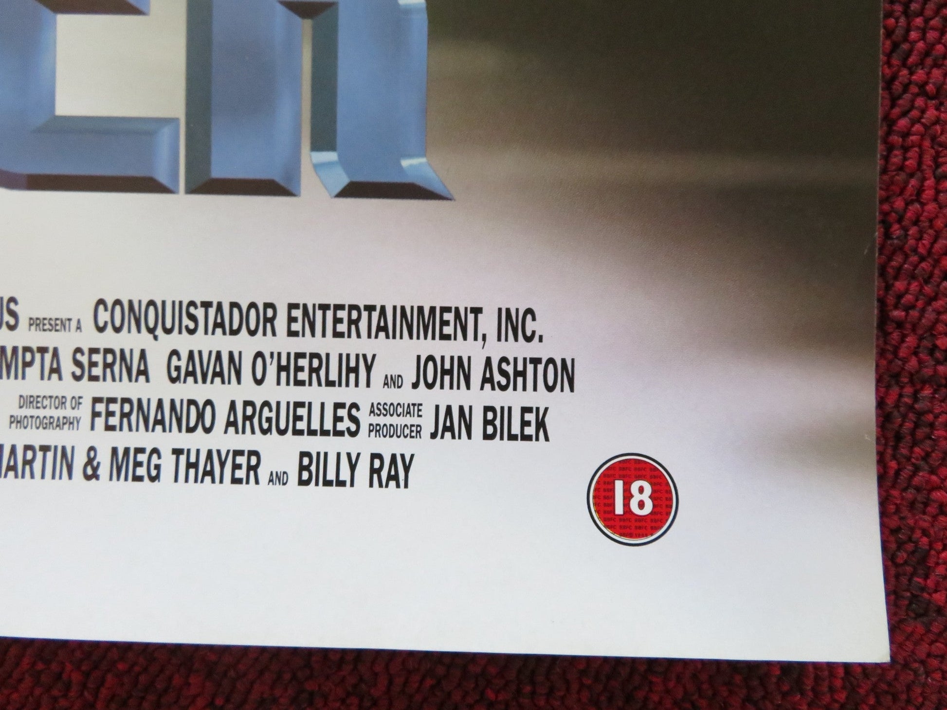 THE SHOOTER VHS VIDEO POSTER DOLPH LUNDGREN MARUSCHKA DETMERS 1995 Rendezvous Cinema Movie posters