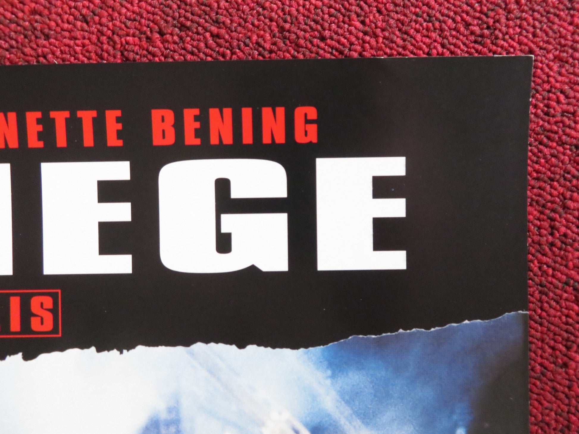 THE SIEGE VHS VIDEO POSTER DENZEL WASHINGTON BRUCE WILLIS 1998 Rendezvous Cinema Movie posters