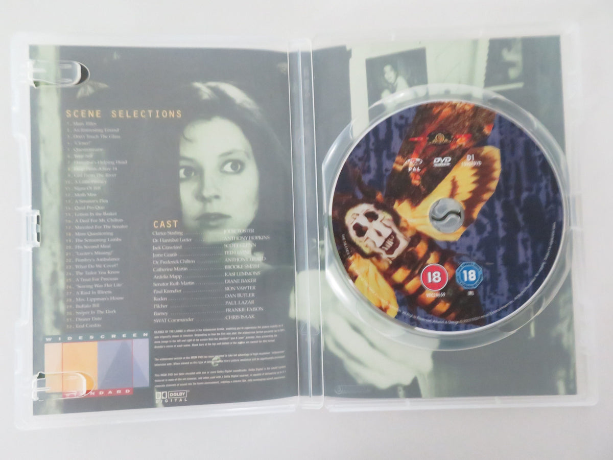 The Silence of the Lambs - C (DVD) Jodie Foster Anthony Hopkins 1991 Region 2 Movie posters