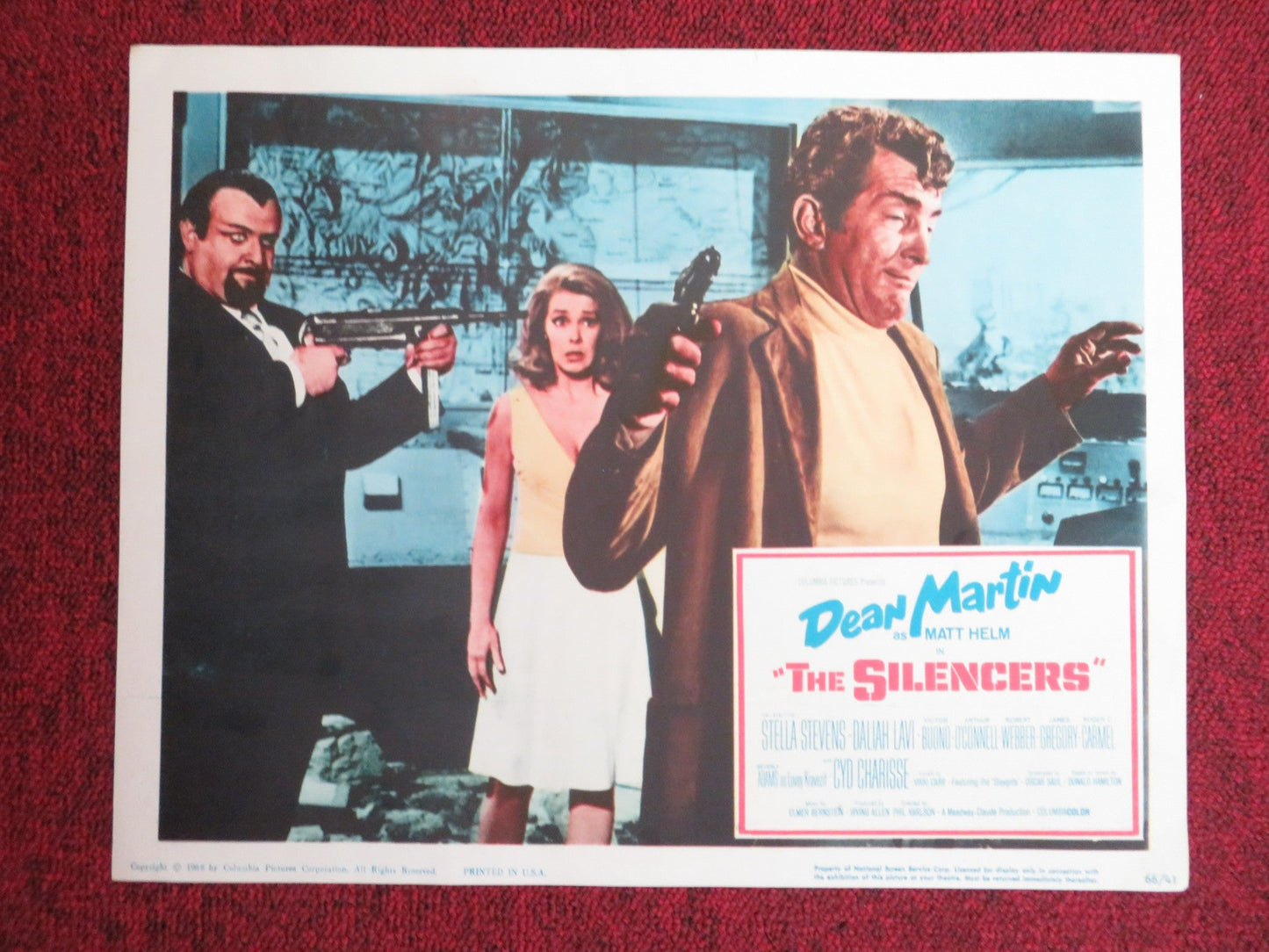 THE SILENCERS US LOBBY CARD FULL SET DEAN MARTIN STELLA STEVENS 1966 Movie posters