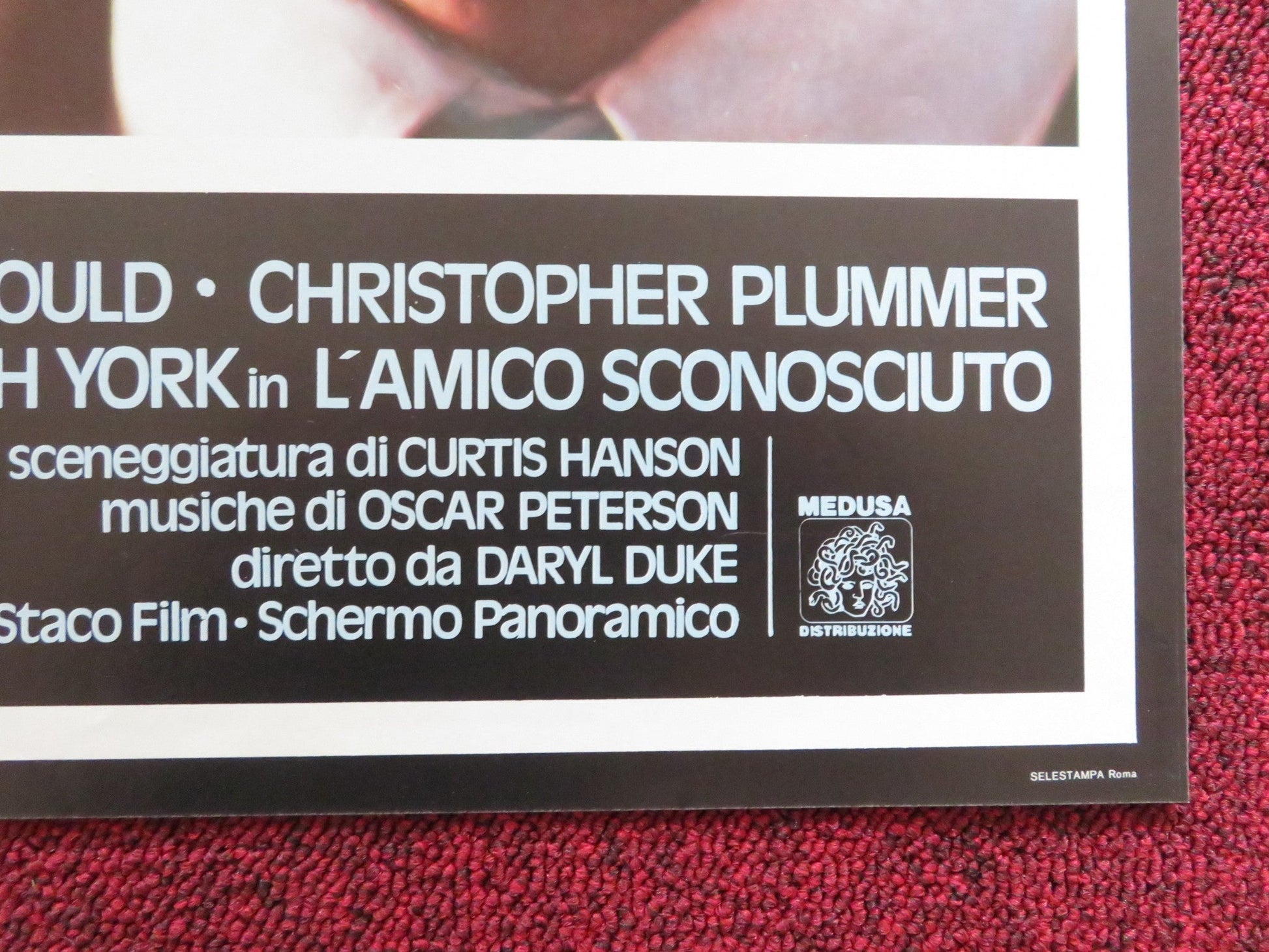 THE SILENT PARTNER - B ITALIAN FOTOBUSTA POSTER ELLIOTT GOULD PLUMMER 1978 Rendezvous Cinema Movie posters