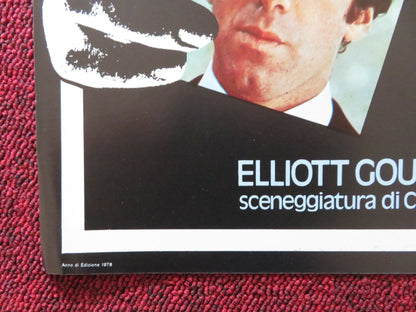 THE SILENT PARTNER - D ITALIAN FOTOBUSTA POSTER ELLIOTT GOULD PLUMMER 1978 Rendezvous Cinema Movie posters