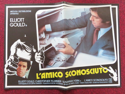 THE SILENT PARTNER - D ITALIAN FOTOBUSTA POSTER ELLIOTT GOULD PLUMMER 1978 Rendezvous Cinema Movie posters