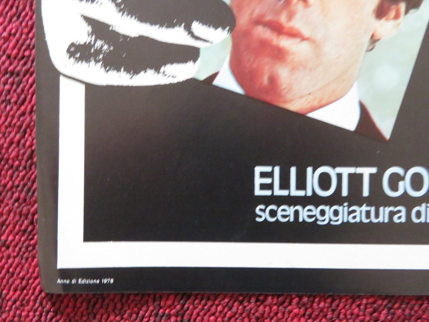 THE SILENT PARTNER - E ITALIAN FOTOBUSTA POSTER ELLIOTT GOULD PLUMMER 1978 Rendezvous Cinema Movie posters