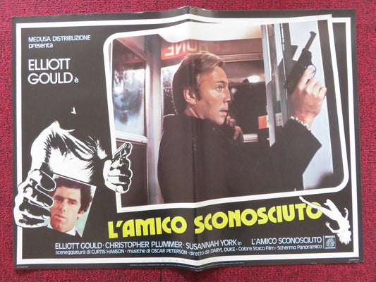 THE SILENT PARTNER - E ITALIAN FOTOBUSTA POSTER ELLIOTT GOULD PLUMMER 1978 Rendezvous Cinema Movie posters