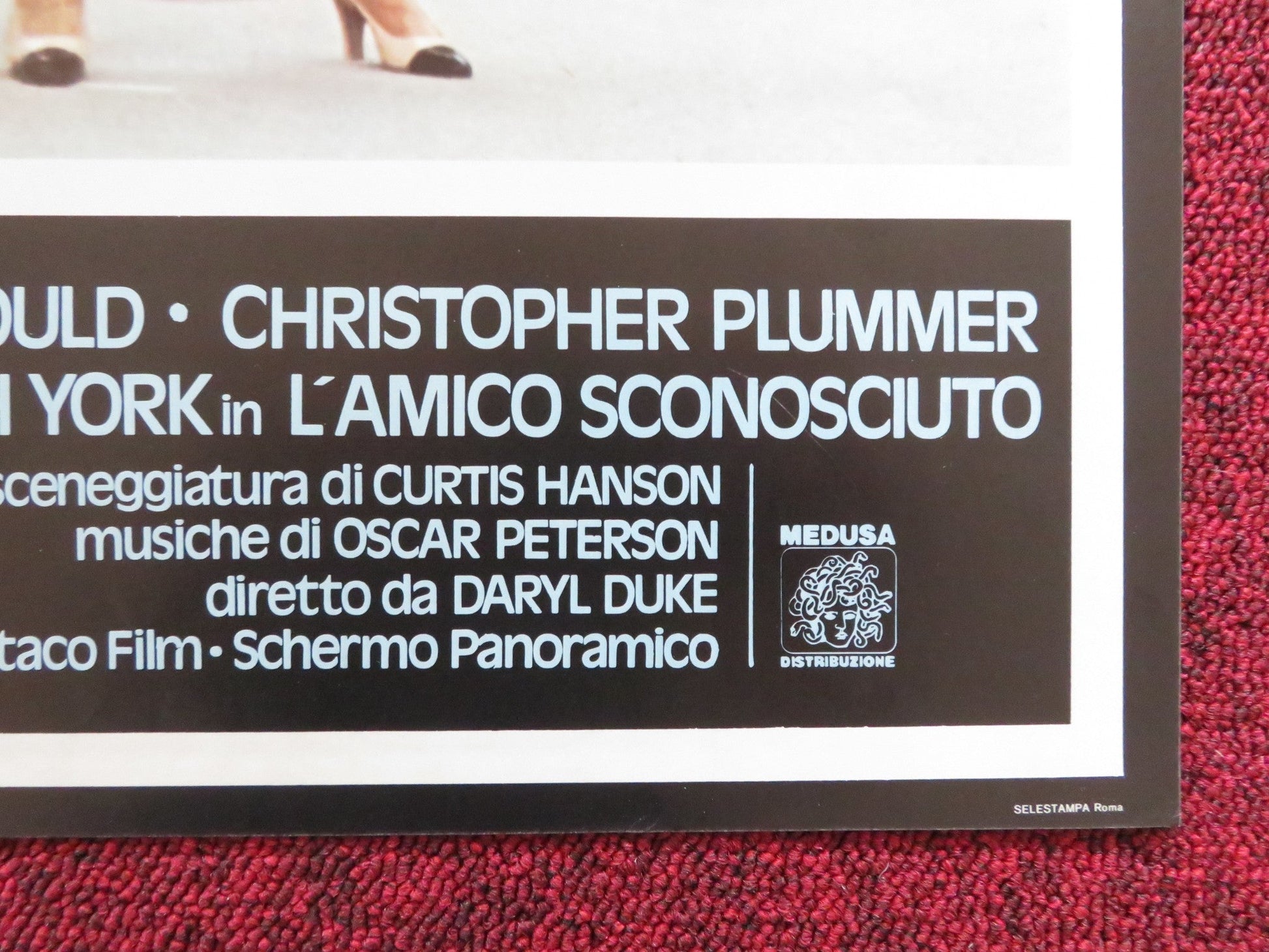 THE SILENT PARTNER - F ITALIAN FOTOBUSTA POSTER ELLIOTT GOULD PLUMMER 1978 Rendezvous Cinema Movie posters