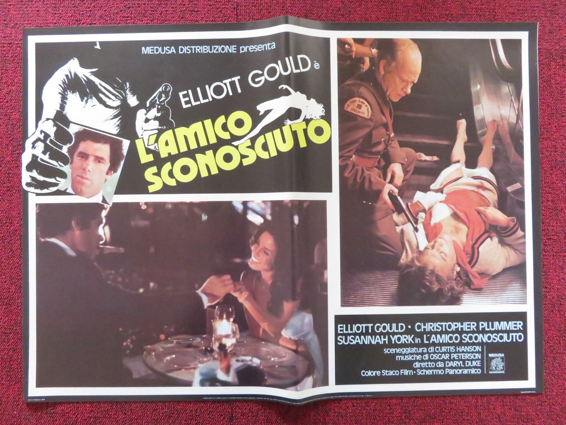 THE SILENT PARTNER - G ITALIAN FOTOBUSTA POSTER ELLIOTT GOULD PLUMMER 1978 Rendezvous Cinema Movie posters