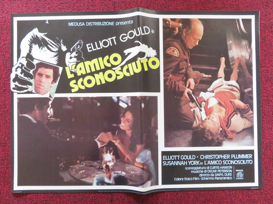 THE SILENT PARTNER - G ITALIAN FOTOBUSTA POSTER ELLIOTT GOULD PLUMMER 1978 Rendezvous Cinema Movie posters
