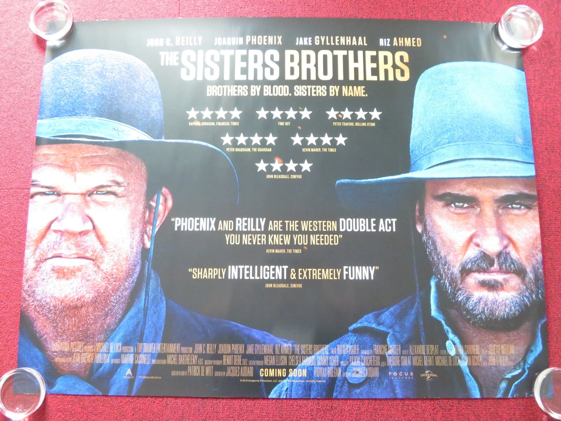 THE SISTERS BROTHERS UK QUAD ROLLED POSTER JOAQUIN PHOENIX JOHN C. REILLY 2018 Rendezvous Cinema Movie posters
