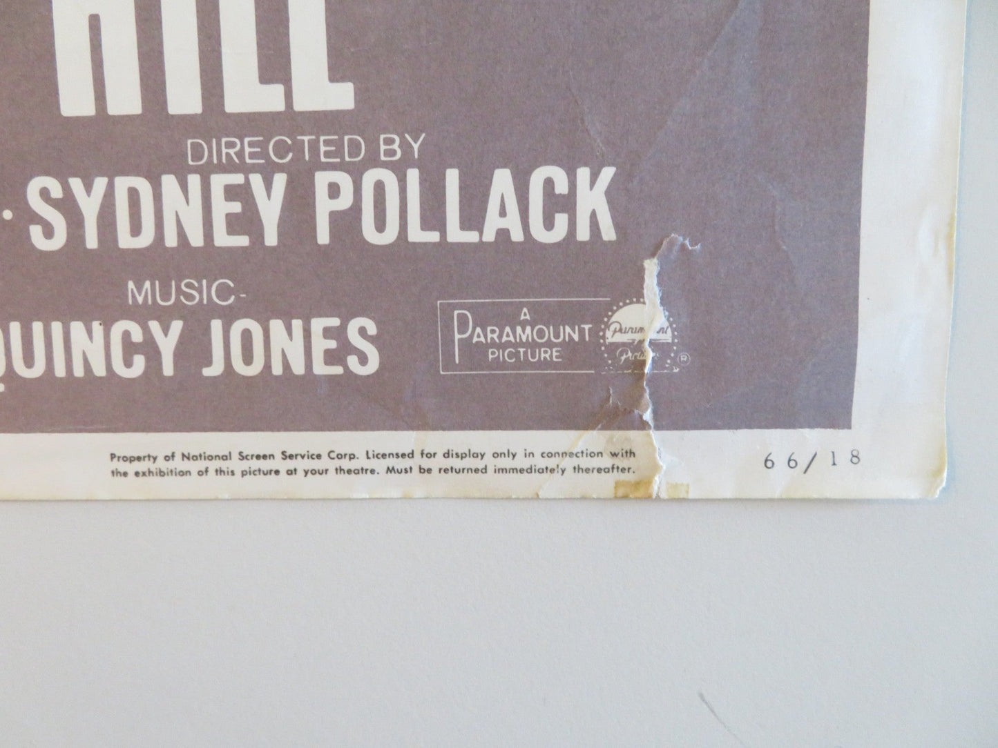 THE SLENDER THREAD US INSERT POSTER SIDNEY POITIER ANNE BANCROFT 1965 Rendezvous Cinema Movie posters