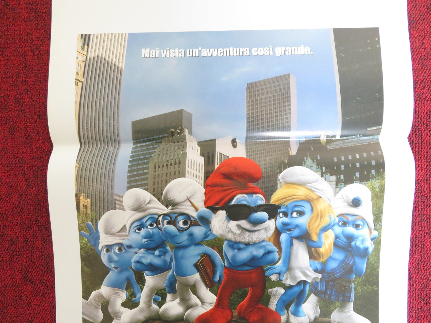 THE SMURFS ITALIAN LOCANDINA POSTER HANK AZARIA NEIL PATRICK HARRIS 2011 Rendezvous Cinema Movie posters