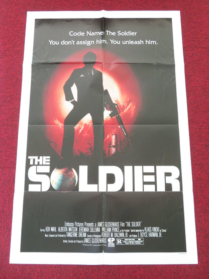 THE SOLDIER FOLDED US ONE SHEET POSTER KEN WAHL ALBERTA WATSON 1982 Movie posters