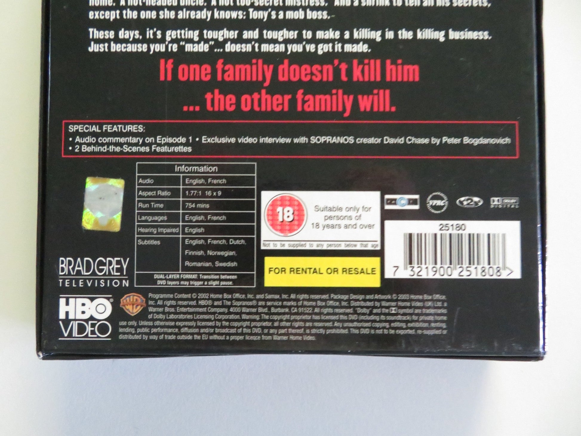 The Sopranos Complete Series 1 (DVD BoxSet) James Gandolfini 1999 Region 2 Movie posters