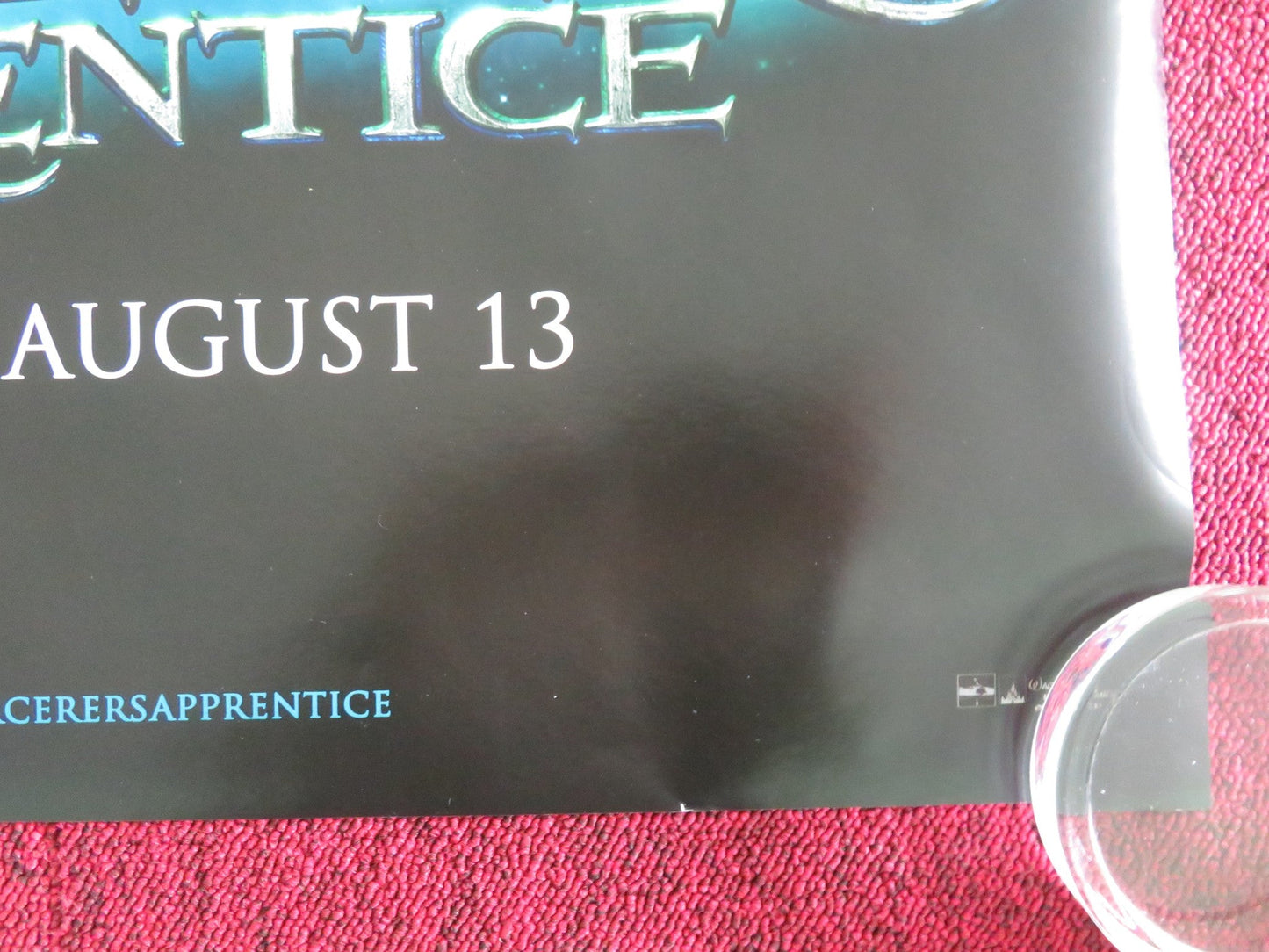 THE SORCERER'S APPRENTICE UK QUAD ROLLED POSTER DISNEY NICOLAS CAGE 2010 Movie posters