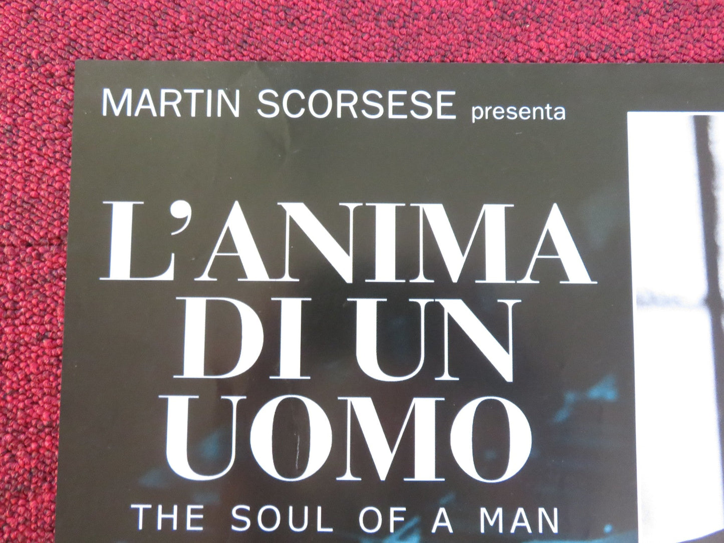 THE SOUL OF A MAN ITALIAN FOTOBUSTA POSTER CHRIS THOMAS KING KEITH B. BROWN 2003 Rendezvous Cinema Movie posters