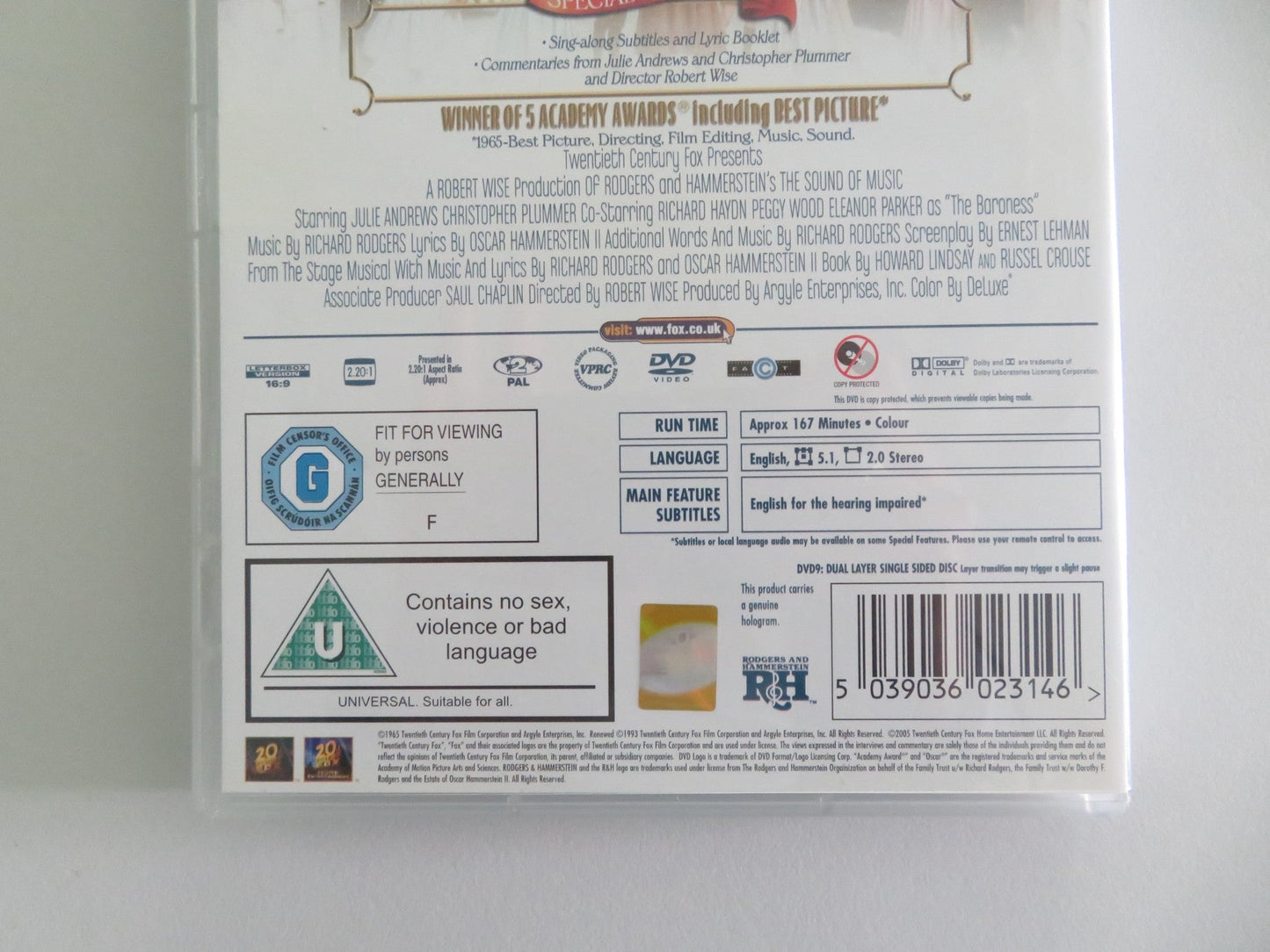 THE SOUND OF MUSIC - B (DVD) JULIE ANDREWS CHRISTOPHER PLUMMER 1965 REGION 2 Movie posters