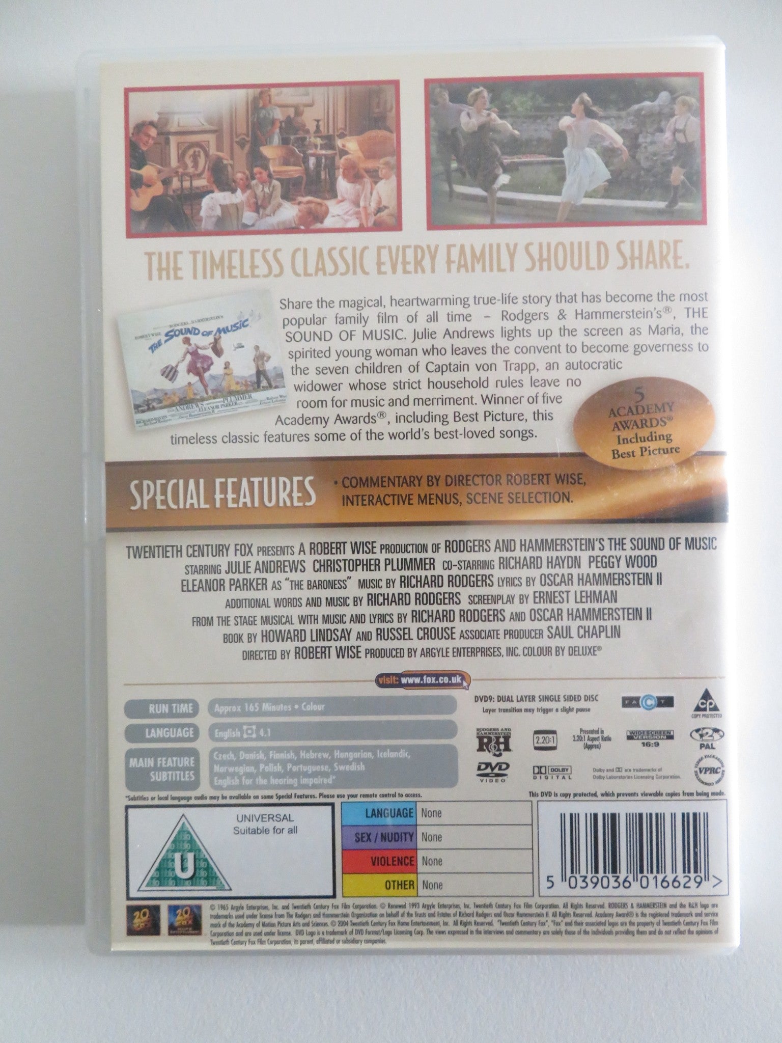 THE SOUND OF MUSIC - C (DVD) JULIE ANDREWS CHRISTOPHER PLUMMER 1965 REGION 2 Movie posters