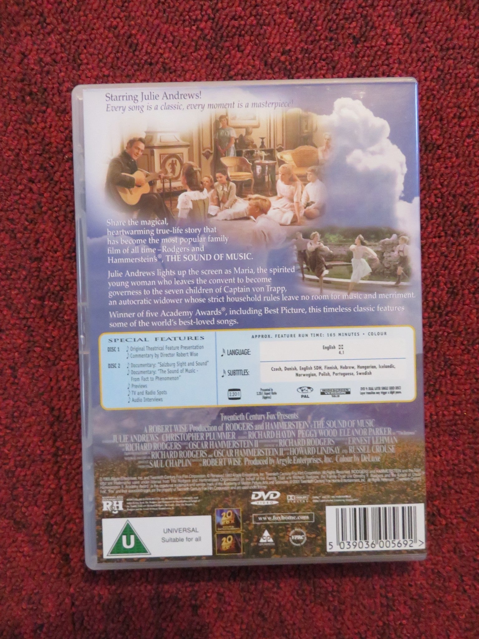 THE SOUND OF MUSIC - SPECIAL EDITION (DVD) JULIE ANDREWS 1965 REGION 2 Rendezvous Cinema Movie posters