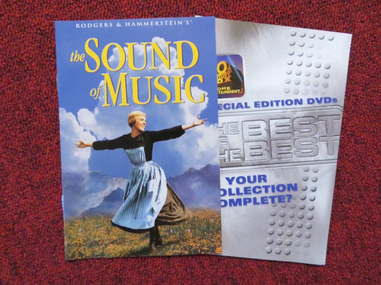 THE SOUND OF MUSIC - SPECIAL EDITION (DVD) JULIE ANDREWS 1965 REGION 2 Rendezvous Cinema Movie posters