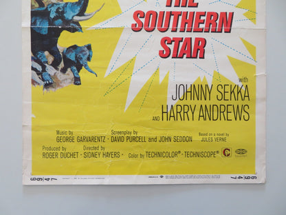 THE SOUTHERN STAR US INSERT POSTER GEORGE SEGAL URSULA ANDRESS 1969 Rendezvous Cinema Movie posters