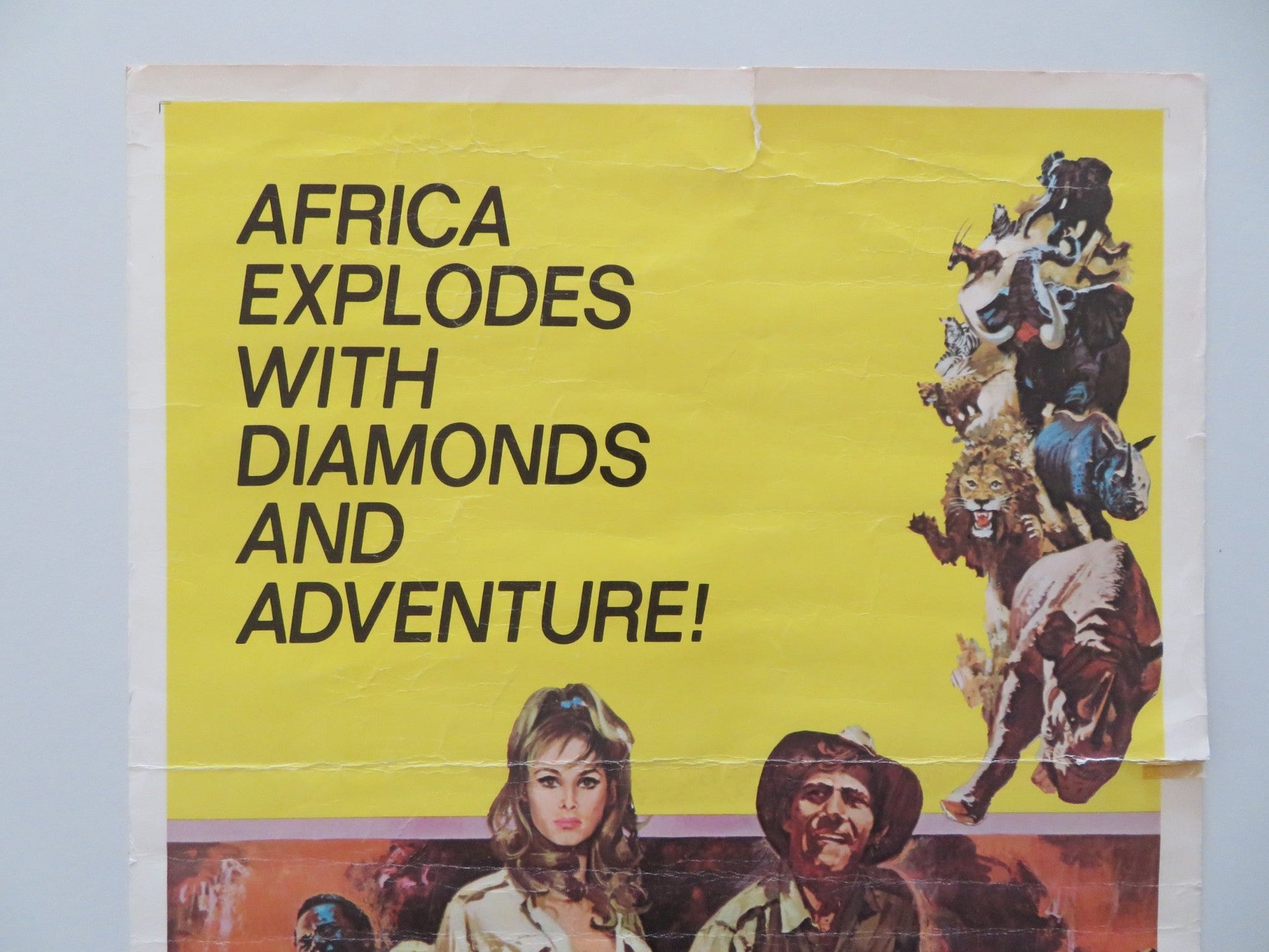 THE SOUTHERN STAR US INSERT POSTER GEORGE SEGAL URSULA ANDRESS 1969 Rendezvous Cinema Movie posters