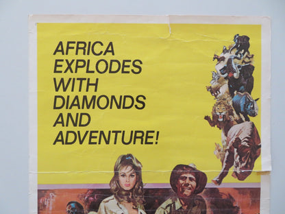 THE SOUTHERN STAR US INSERT POSTER GEORGE SEGAL URSULA ANDRESS 1969 Rendezvous Cinema Movie posters