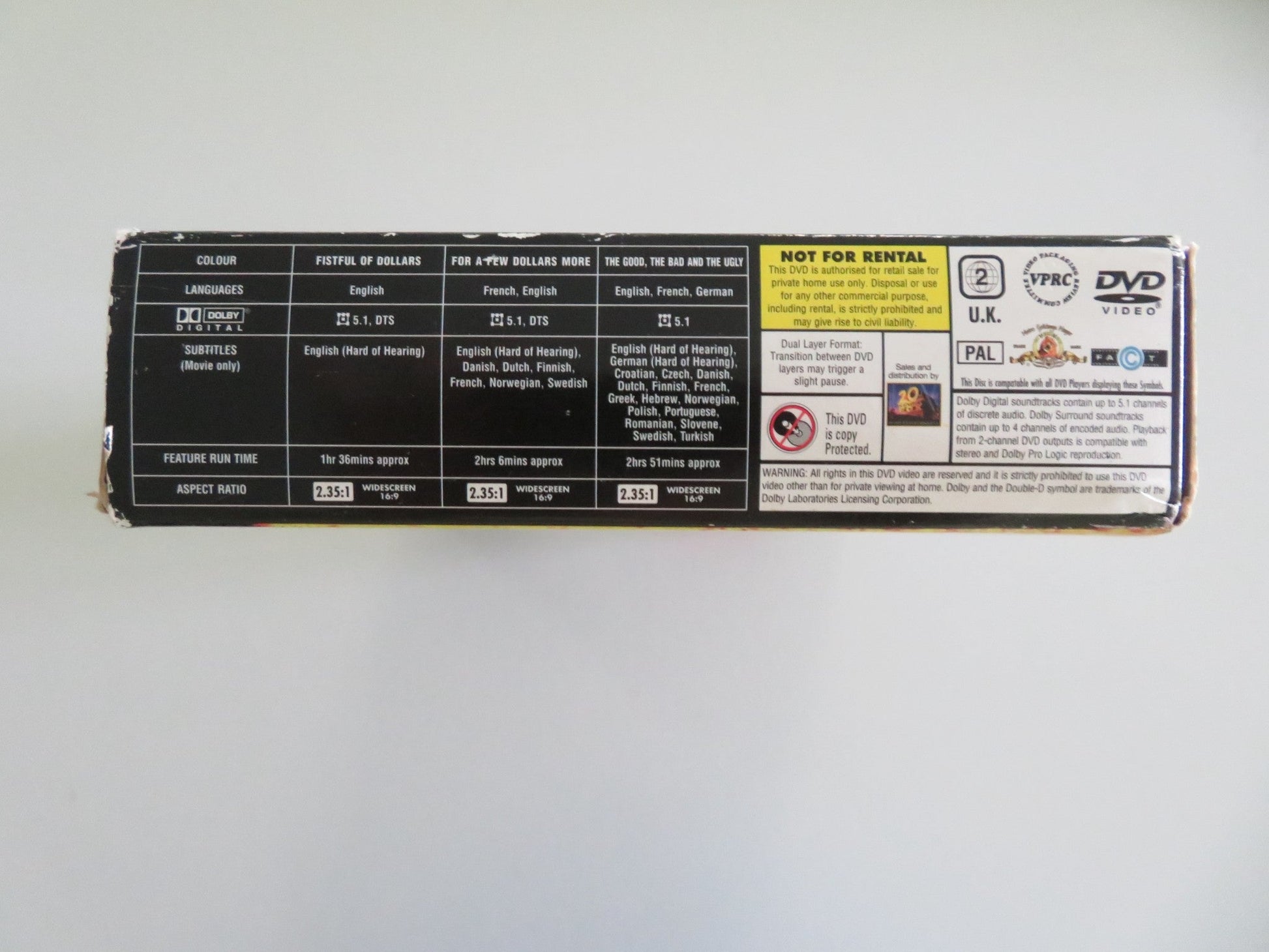 The Spaghetti Western Collection - A Fistful Of Dollars... (DVD BoxSet) Region 2 Movie posters