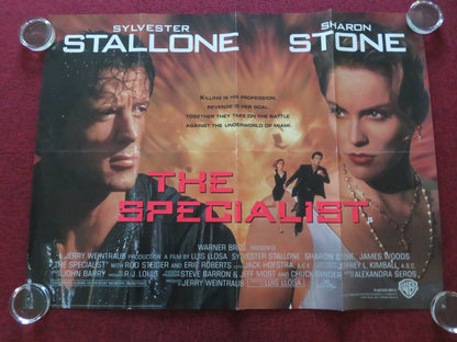 THE SPECIALIST UK QUAD ROLLED POSTER SYLVESTER STALLONE SHARON STONE 1994 - Rendezvous Cinema