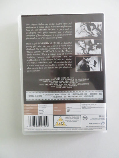 THE SPIRAL STAIRCASE (DVD) DOROTHY MCGUIRE GEORGE BRENT 1946 REGION 2 Rendezvous Cinema Movie posters