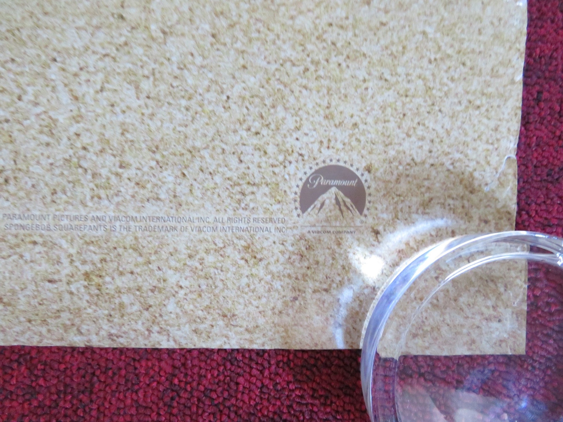 THE SPONGEBOB MOVIE: SPONGE OUT OF WATER US ONE SHEET ROLLED POSTER 2015 Rendezvous Cinema Movie posters