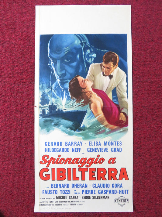THE SPY ITALIAN LOCANDINA POSTER GERARD BARRAY ELISA MONTES 1964 Rendezvous Cinema Movie posters