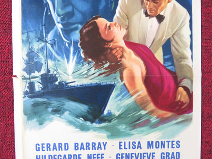 THE SPY ITALIAN LOCANDINA POSTER GERARD BARRAY ELISA MONTES 1964 Rendezvous Cinema Movie posters