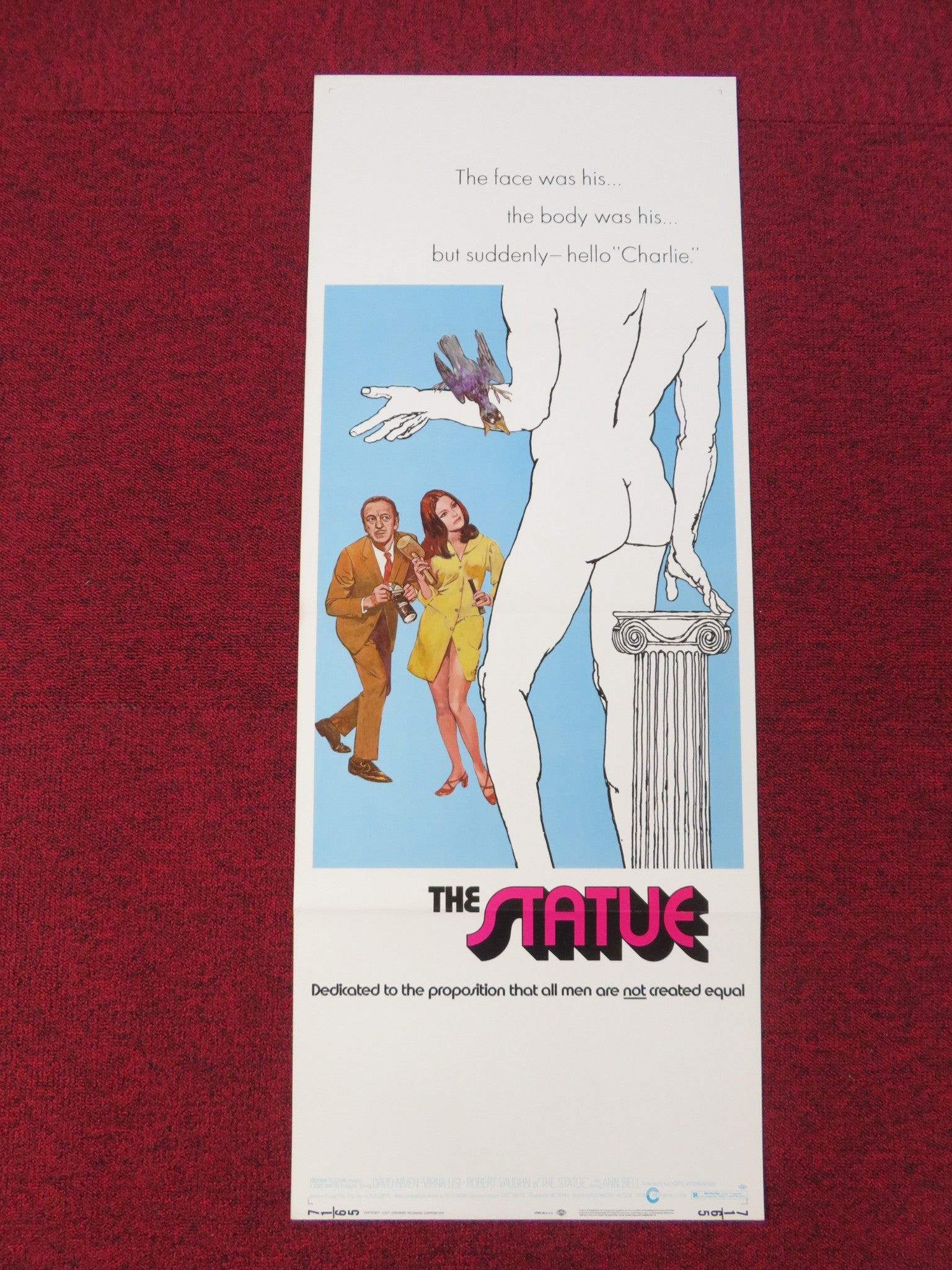 THE STATUE US INSERT POSTER DAVID NIVEN VIRNA LISI 1971 Rendezvous Cinema Movie posters