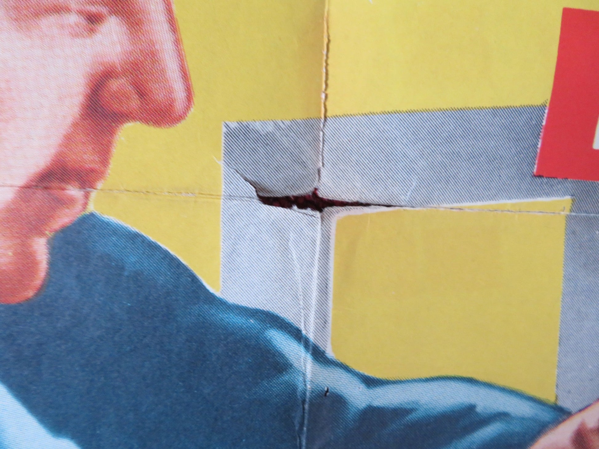 THE STEEL CAGE FOLDED US ONE SHEET POSTER PAUL KELLY MAUREEN O'SULLIVAN 1954 Rendezvous Cinema Movie posters