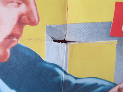 THE STEEL CAGE FOLDED US ONE SHEET POSTER PAUL KELLY MAUREEN O'SULLIVAN 1954 Rendezvous Cinema Movie posters