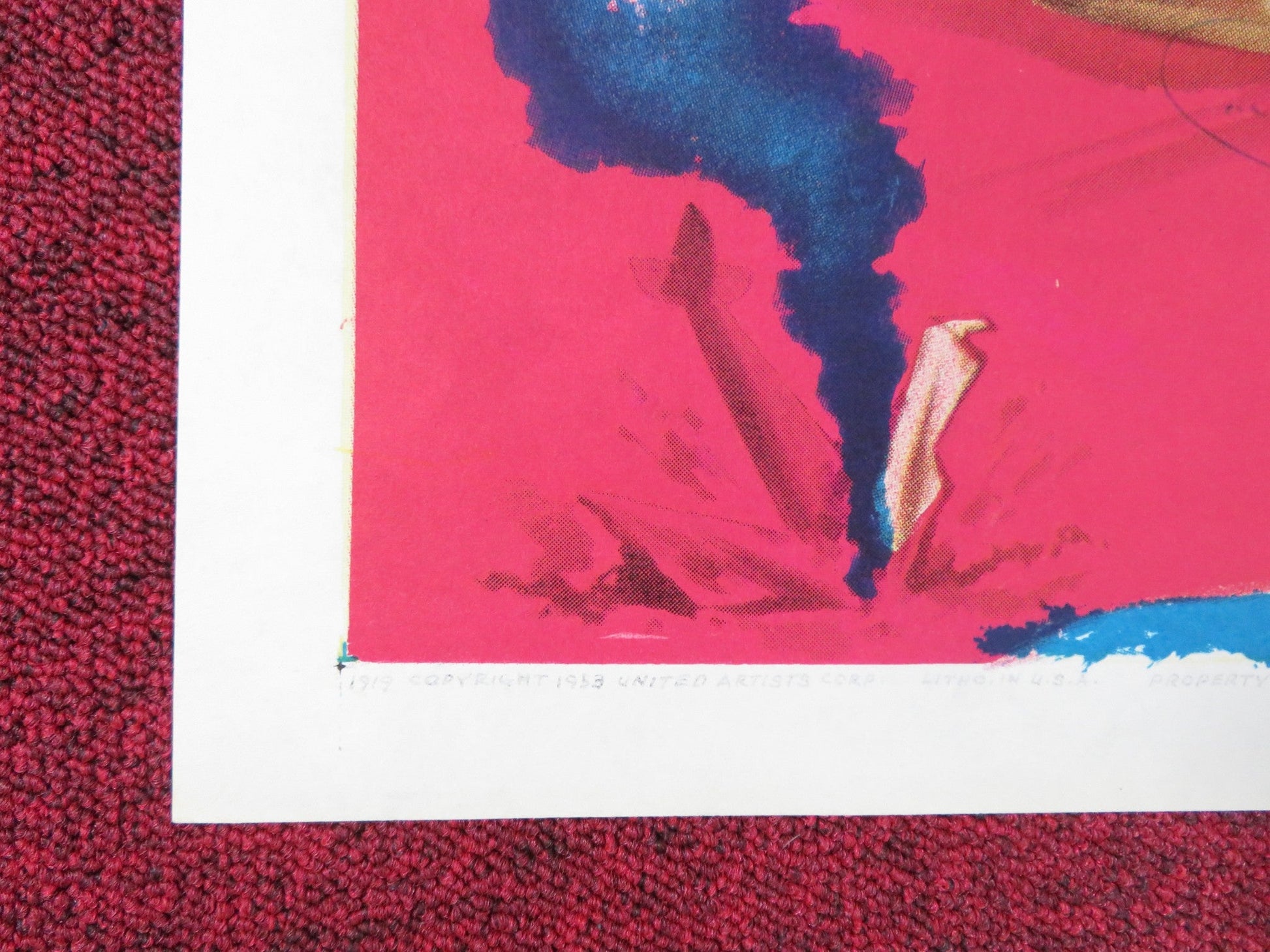 THE STEEL LADY FOLDED US ONE SHEET POSTER ROD CAMERON TAB HUNTER 1953 Rendezvous Cinema Movie posters