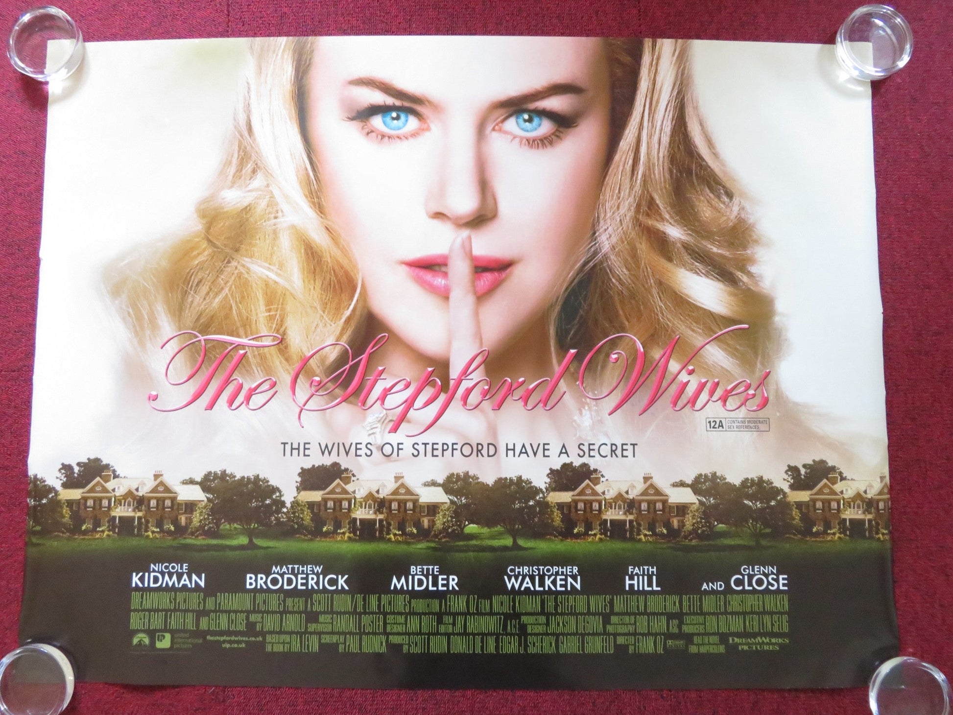 THE STEPFORD WIVES UK QUAD ROLLED POSTER NICOLE KIDMAN MATTHEW BRODERICK 2004 Rendezvous Cinema Movie posters