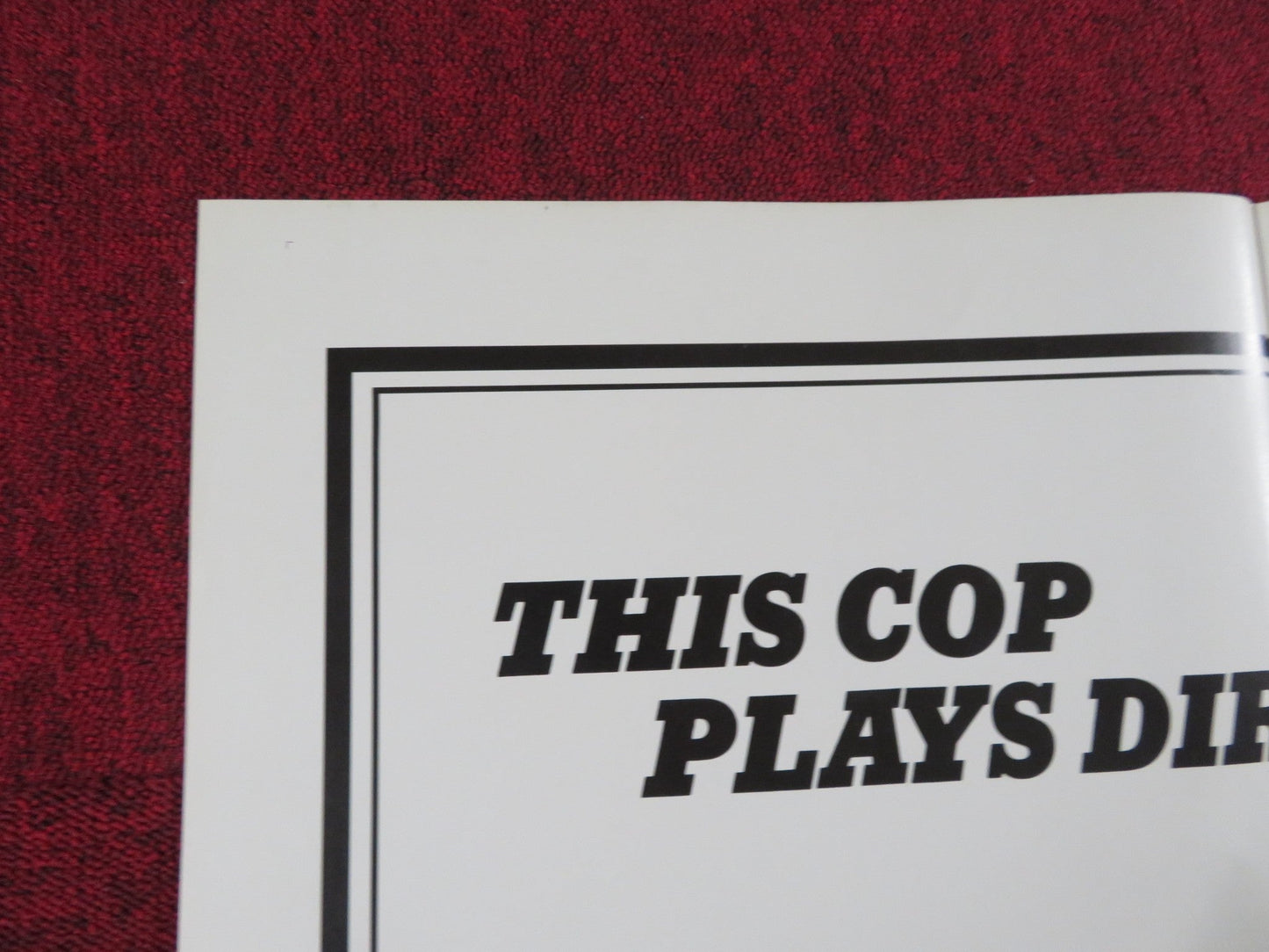 THE STONE KILLER FOLDED US ONE SHEET POSTER CHARLES BRONSON MARTIN BALSAM 1973 Rendezvous Cinema Movie posters