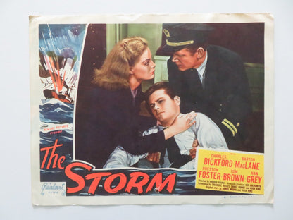 THE STORM - #4 US LOBBY CARD CHARLES BICKFORD BARTON MACLANE R1948 Rendezvous Cinema Movie posters