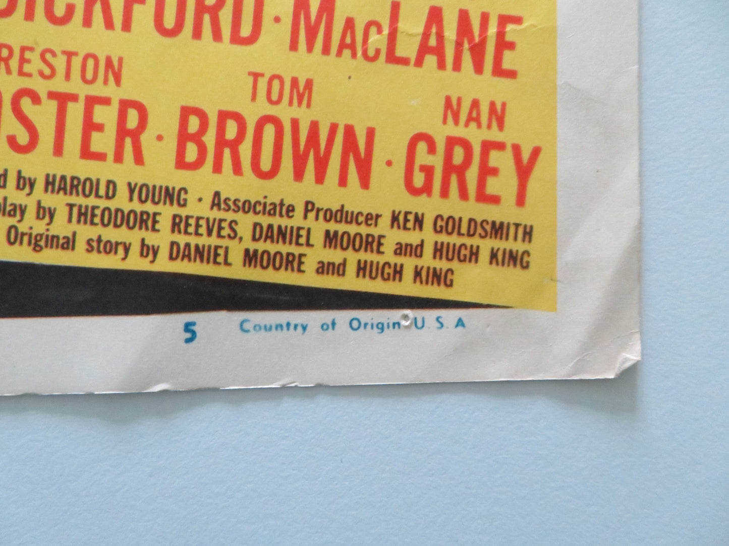 THE STORM - #5 US LOBBY CARD CHARLES BICKFORD BARTON MACLANE R1948 Rendezvous Cinema Movie posters