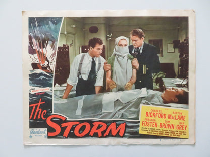 THE STORM - #7 US LOBBY CARD CHARLES BICKFORD BARTON MACLANE R1948 Rendezvous Cinema Movie posters