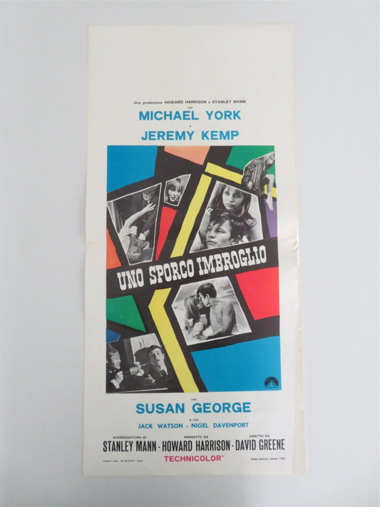 The Strange Affair Italian Locandina Poster Michael York Jeremy Kemp 1968 Movie posters