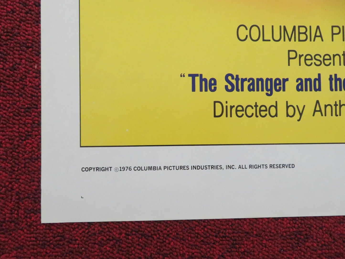 The Stranger and the Gunfighter Folded US One Sheet Poster Lee Van Cleef 1976 Movie posters