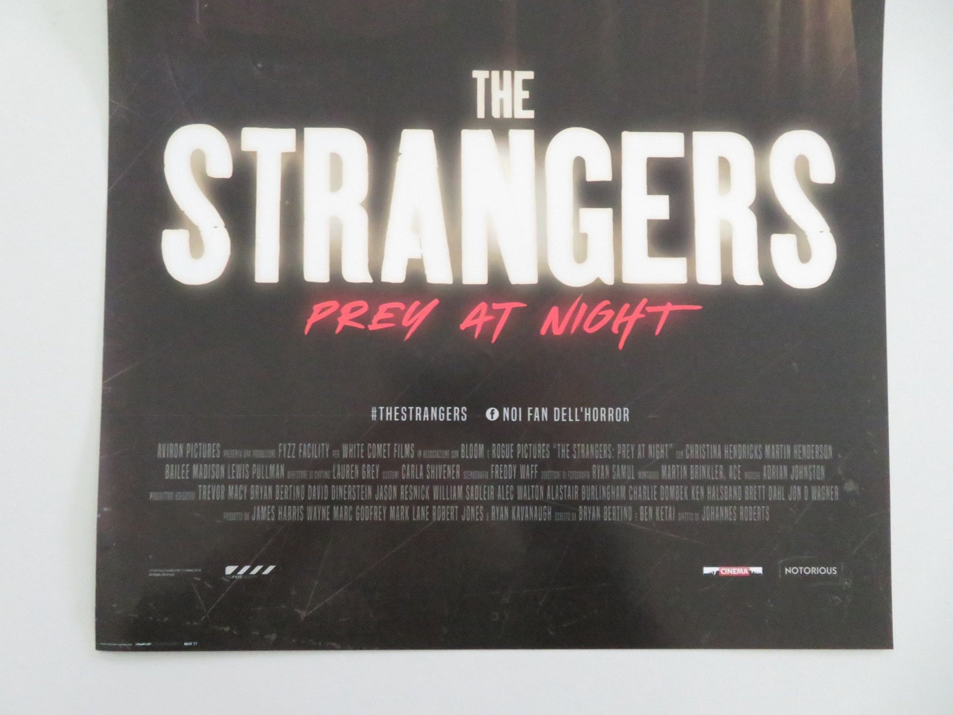 The Strangers: Prey at Night Italian Locandina Poster Christina Hendricks 2018 Movie posters