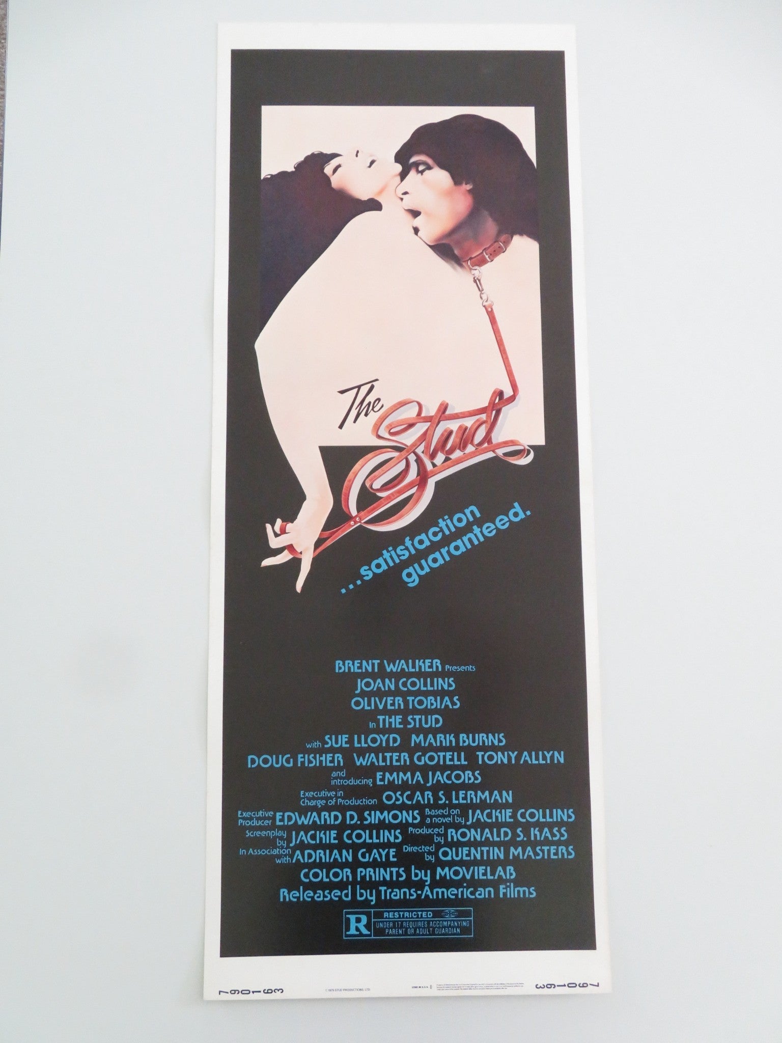 THE STUD US INSERT POSTER JOAN COLLINS OLIVER TOBIAS 1979 Movie posters